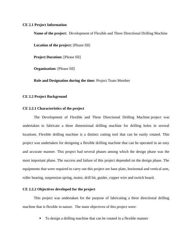 Project on Development of Flexible and Three Directional Drilling Machine_1