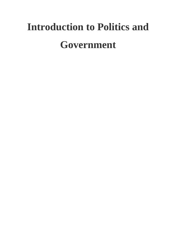 Introduction to Politics and Government_1