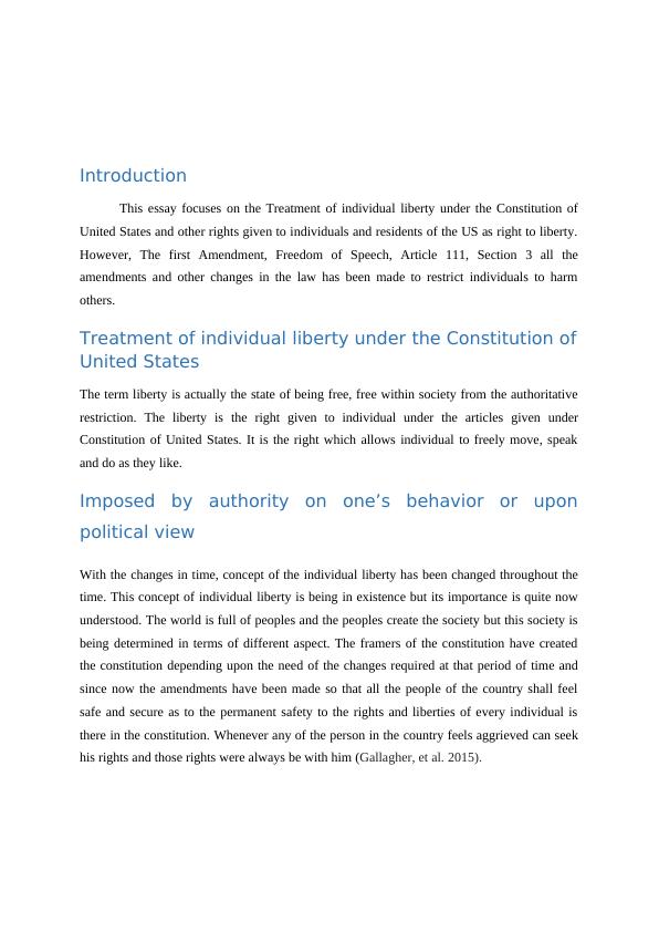 Treatment of Individual Liberty | Report_2