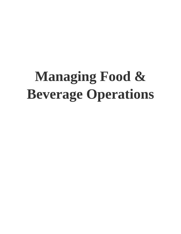 Managing Food & Beverage Operations_1