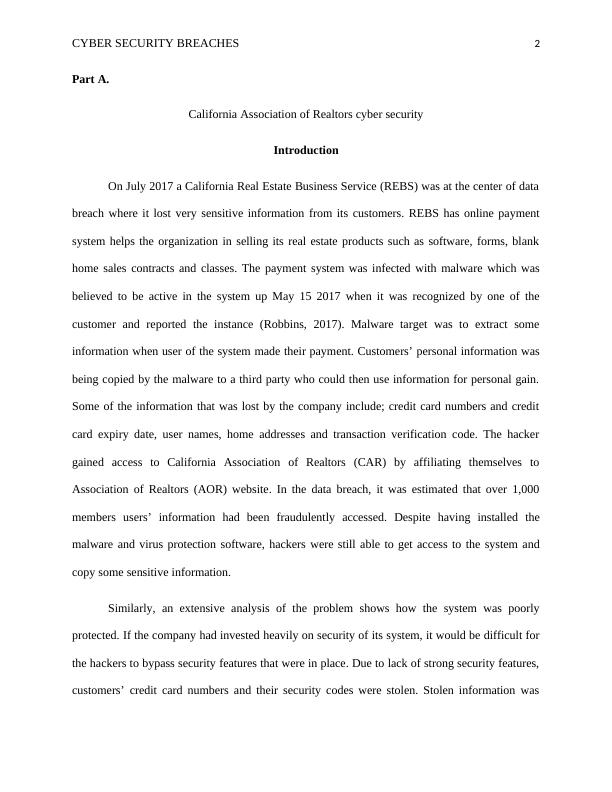 CJ 4472 - Cyber Security Breaches - Case Study_2