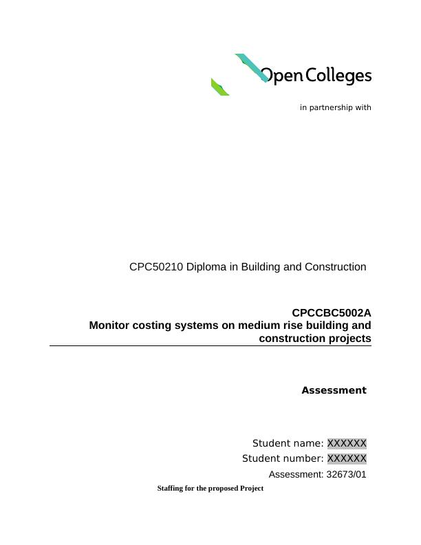 Assessment for CPC50210 Diploma in Building and Construction_1