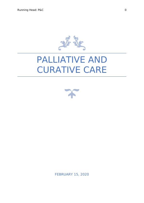 Palliative and Curative Care Assignment_1
