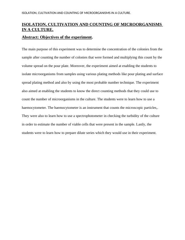 Isolation Cultivation and Counting of Microorganisms Assignment PDF_2