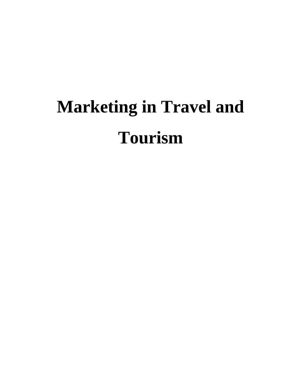 Marketing in Travel & Tourism - Thomas Cook_1