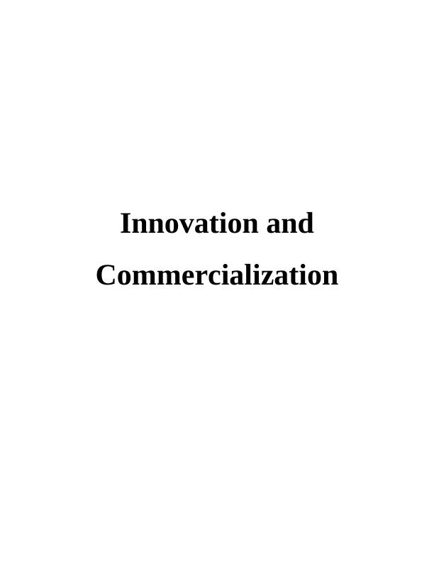 Innovation and Commercialization of Essence drinks - Report_1