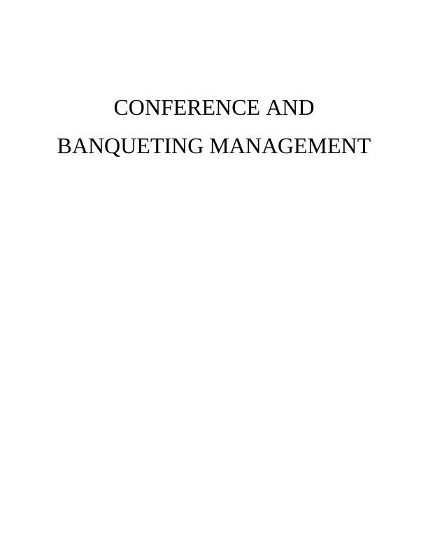 (PDF) Conference and Banqueting Management_1