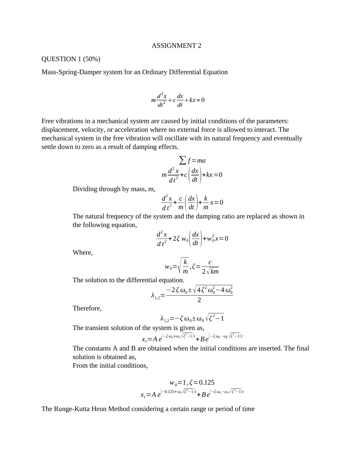 Engg952 Engineering Computing