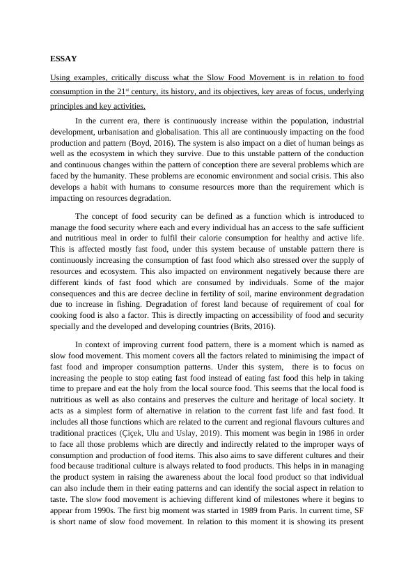 Slow Food Movement History, Objectives, and Key Activities