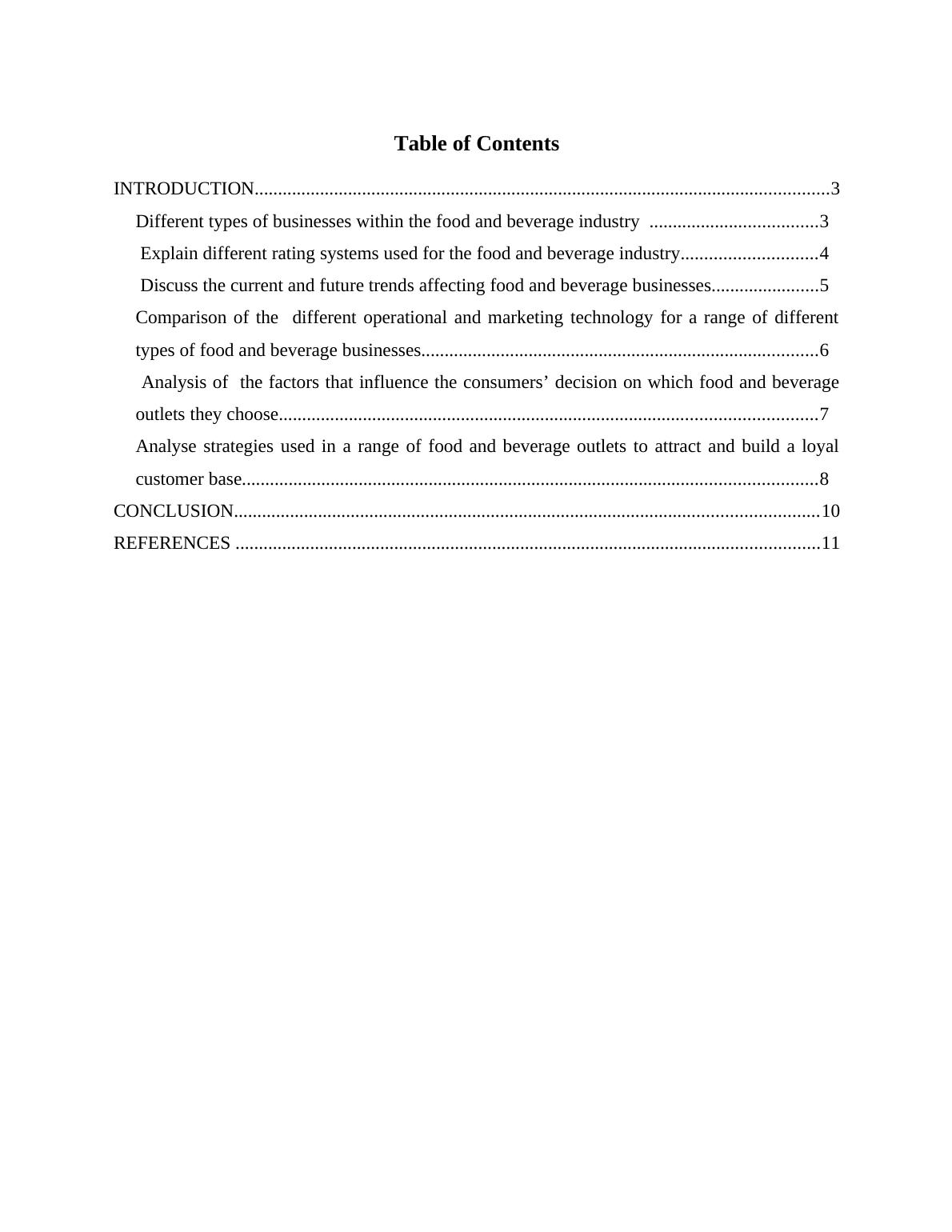 Unit 6 Managing Food & Beverage Operations