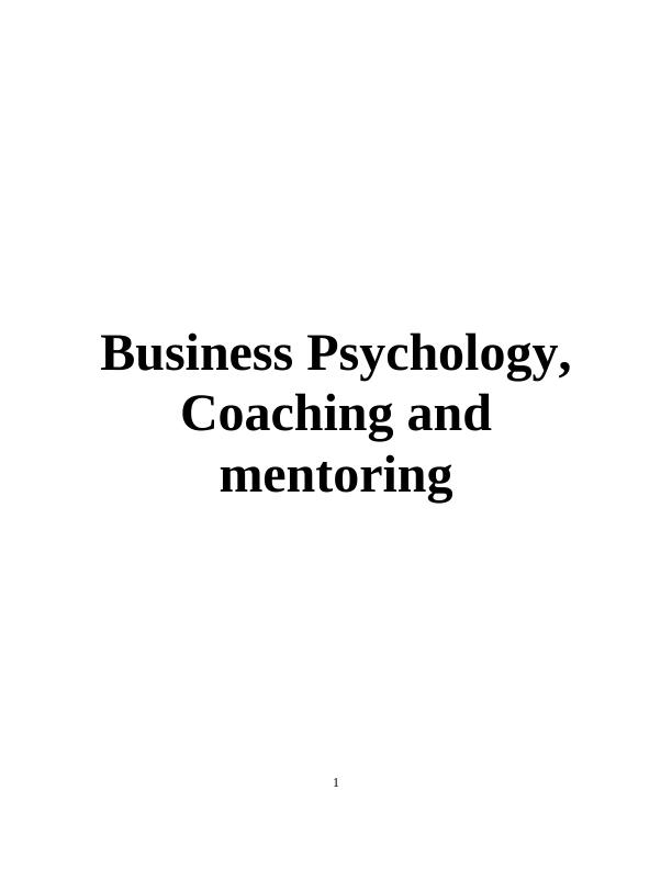 Business Psychology, Coaching and mentoring_1