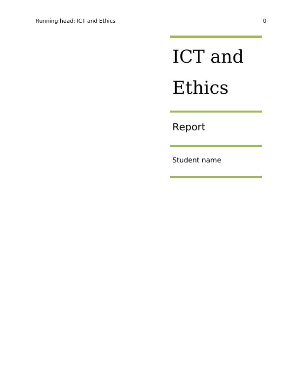 ICT and Ethics: The Role of IT Governance and the COBIT Framework_1