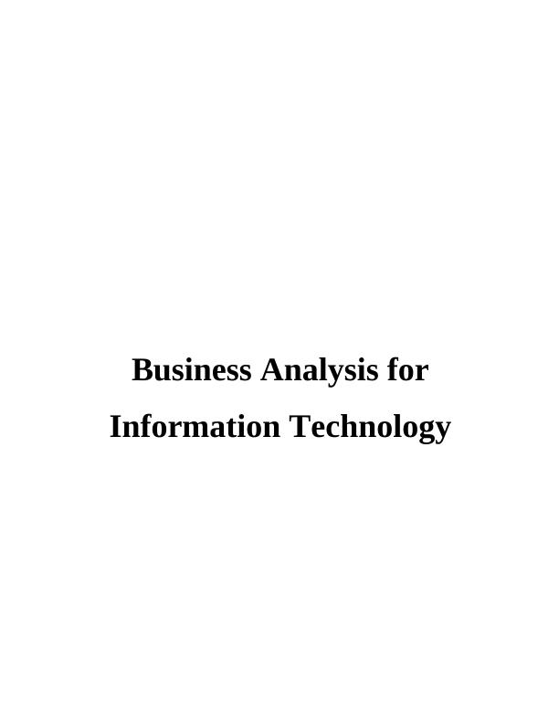 Business Analysis for Information Technology_1