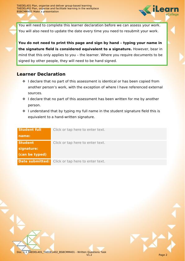 Plan organise and deliver group-based learning_2