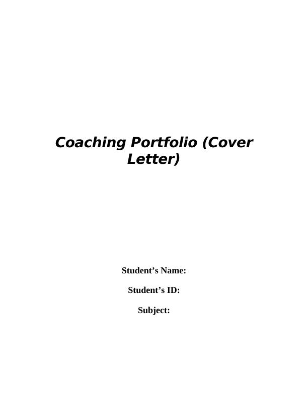 Coaching Portfolio | (Cover Letter)_1