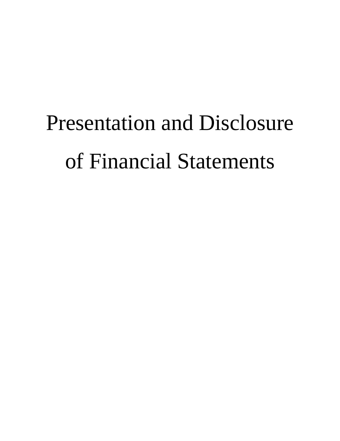International Accounting Standards Board (IASB) Assignment_1