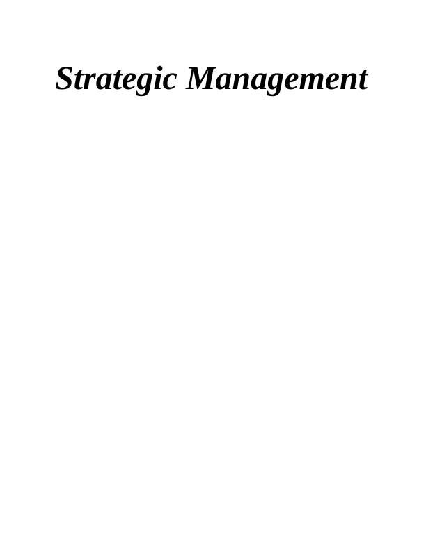 Report on Strategic Management "McDonald’s"_1