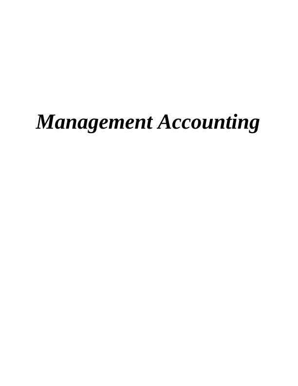 Case Study on Management Accounting._1