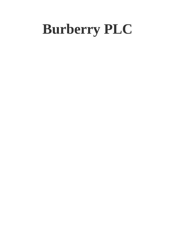 Pestle Analysis of Burberry_1