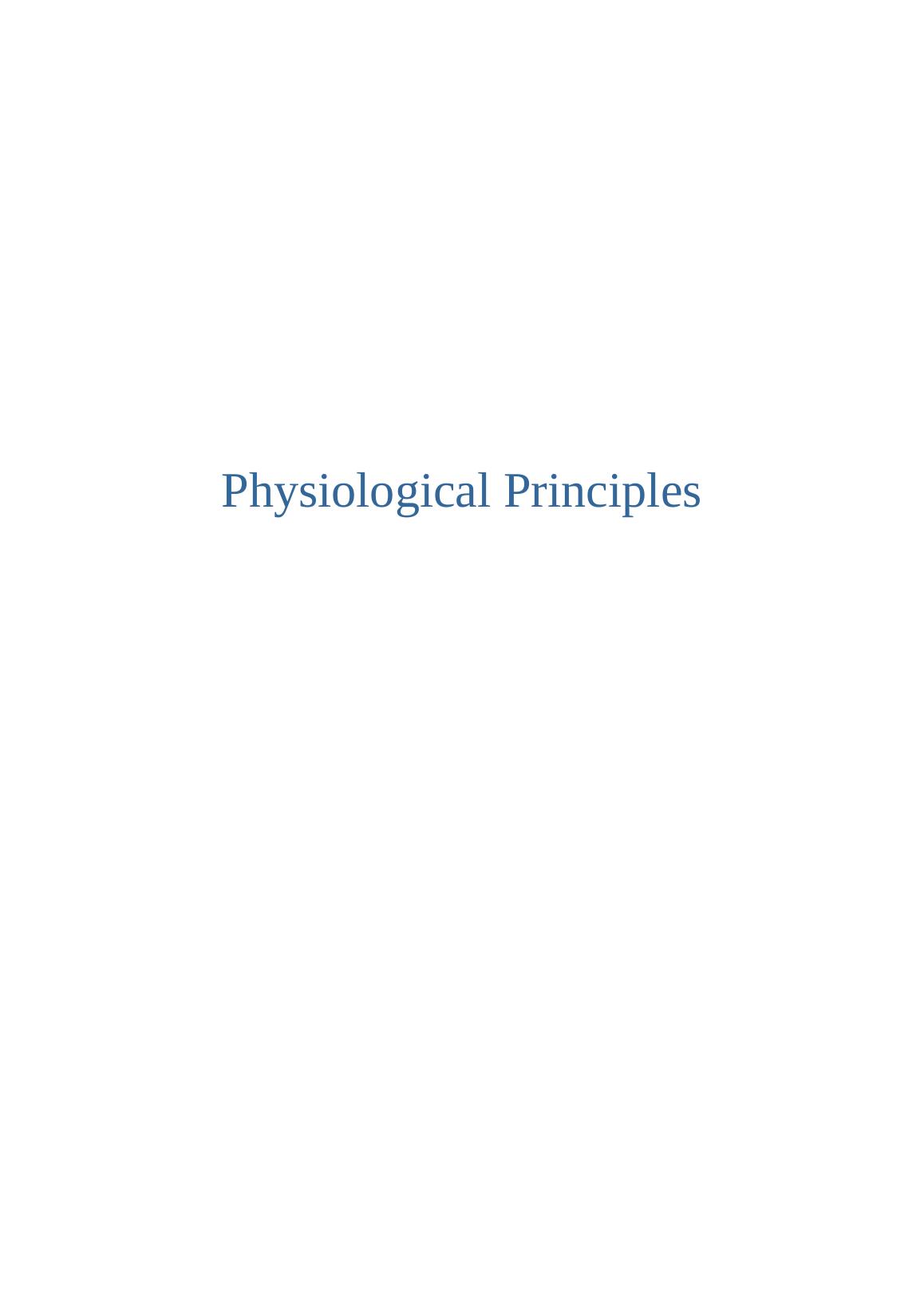 (PDF) Physiological Principles Of Human Body_1