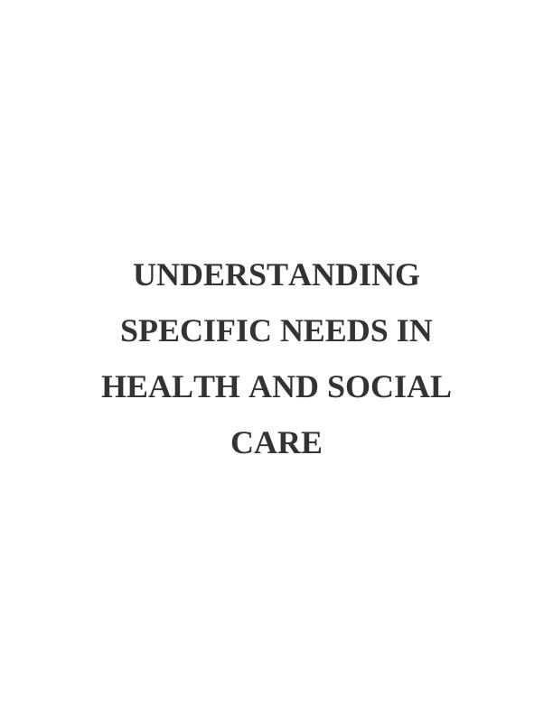 Health and Social Care Assignment Project_1