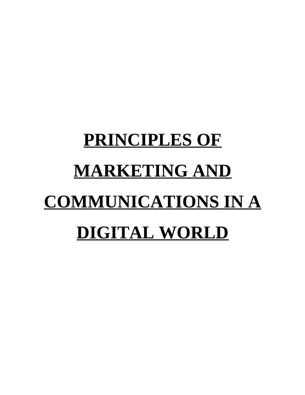 (pdf) Principles of Marketing and Communications in a Digital World_1