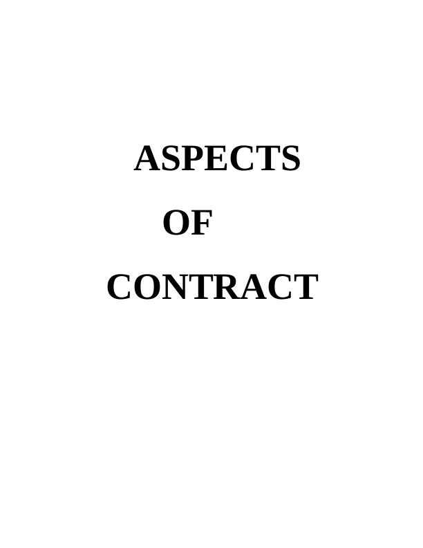 Essential Elements Contract law Business Assignment_1