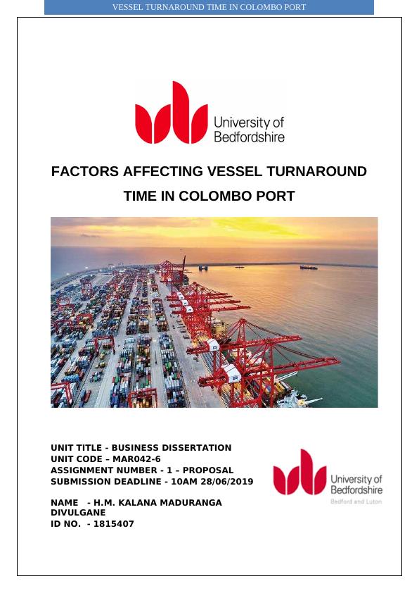 Vessel Turnaround Time in Colombo Port: Factors and Strategies_1