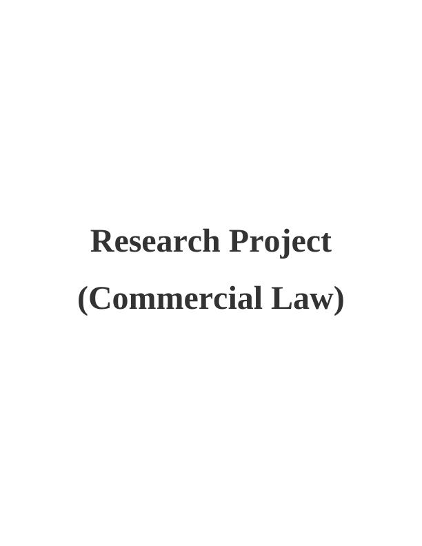 Commercial Law Assignment - (Doc)_1