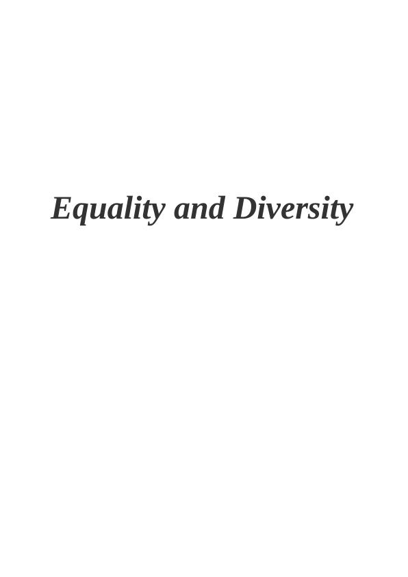 Promoting Equality and Diversity in Education_1