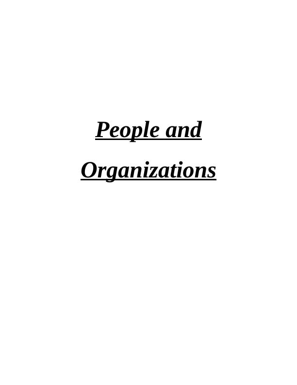 People and Organizations: Impact of Globalization and Organizational Context_1