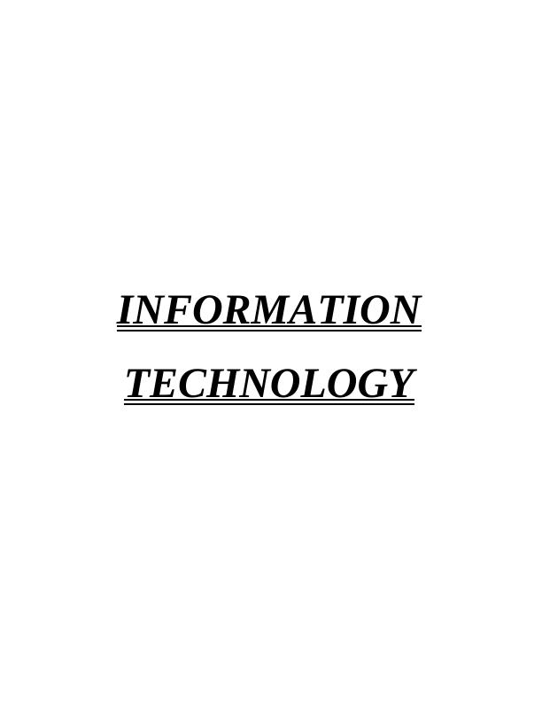 Role of Information Technology in Management- Doc_1