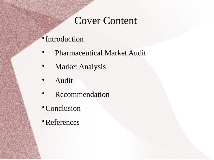 Pharmaceutical Market Audit and Analysis_2