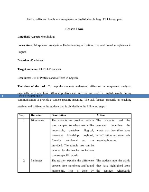 ELT Lesson Planning For Teaching English PDF 2022_2