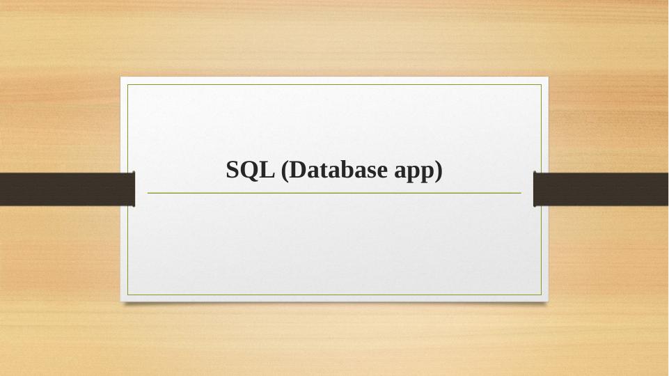 SQL (Database app)_1