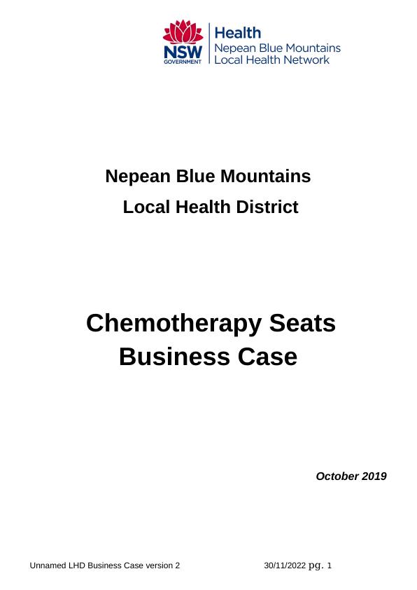 Chemotherapy Seats Business Case_1