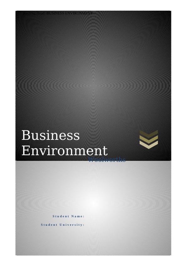 IMPORTANCE OF BUSINESS ENVIRONMENT ASSIGNMENT 2022_1