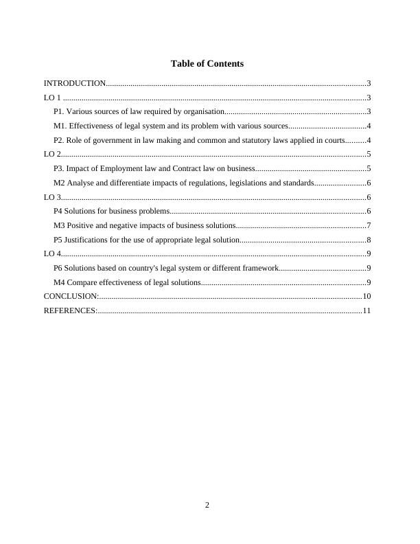 The Legal Framework and Legal Solutions - Assignment_2
