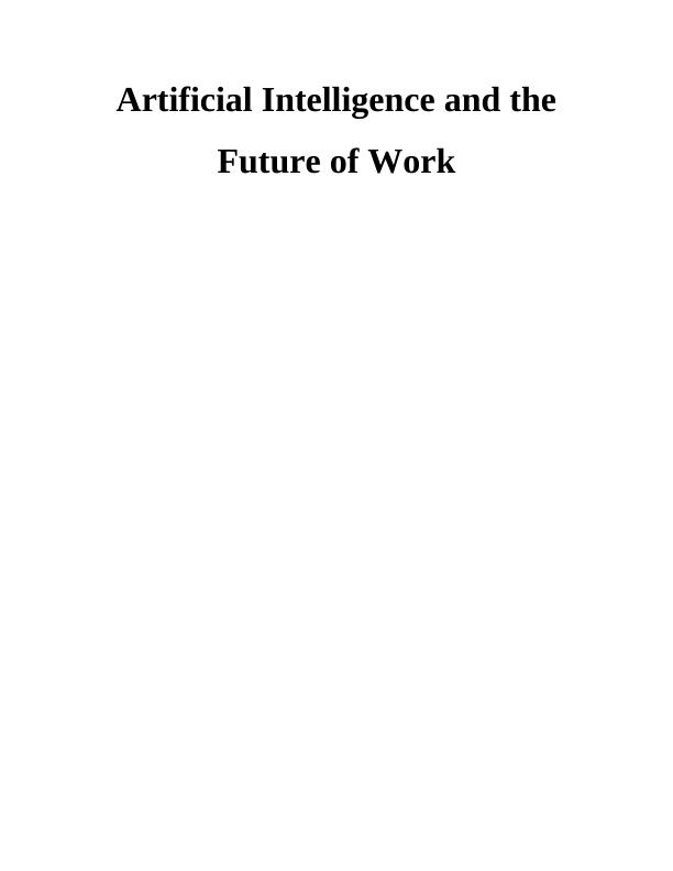 Artificial Intelligence and the Future of Work (Doc)_1