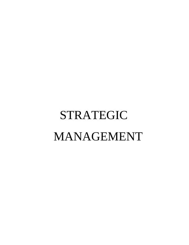 Strategic Management In Woolworths_1