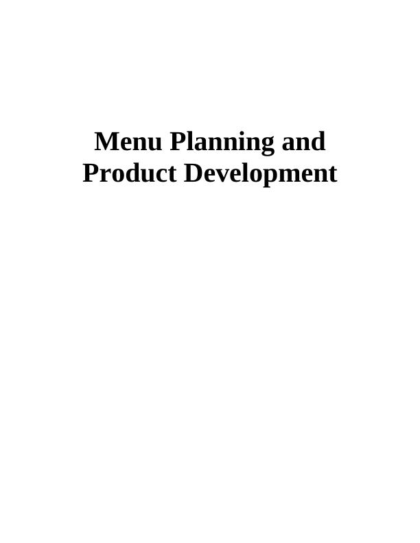 Menu Planning and Product Development Principle_1