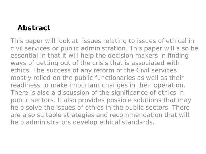 Ethics in Public Administration: Significance, Issues, and Solutions_1