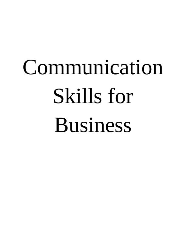 Communication Skills for Business_1