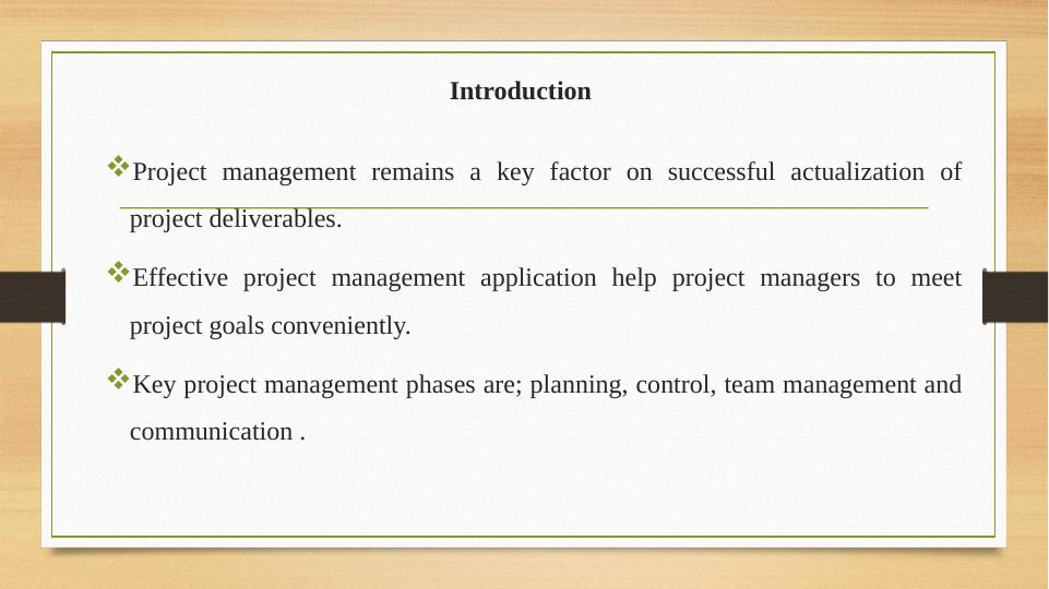 Application of Effective Project Management_2