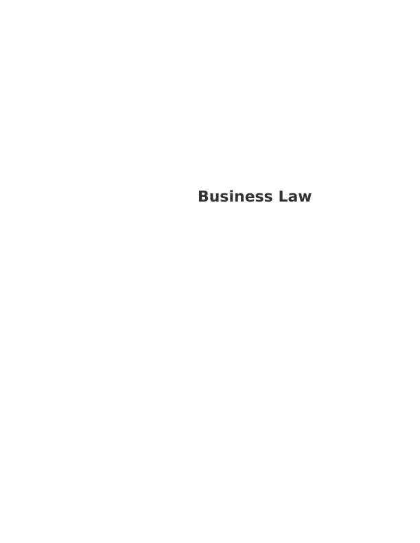 Business Law and English Legal System - Doc_1