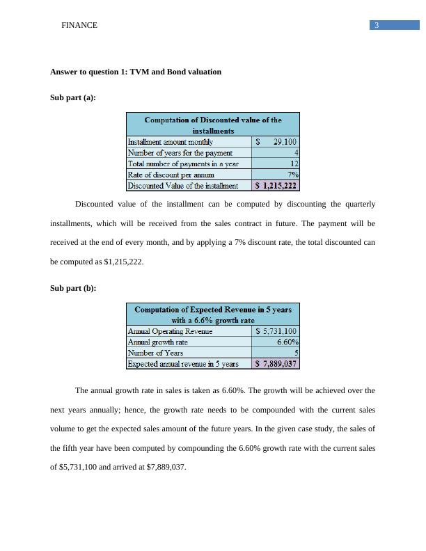 Finance: TVM and Bond Valuation, Risk and Return Estimates, Risk and Return Analysis of the Company_4