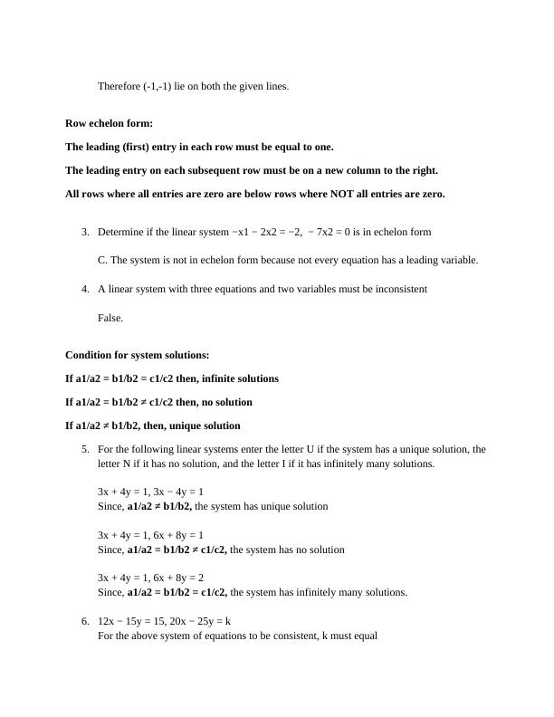 Linear System and Equations Assignment_2
