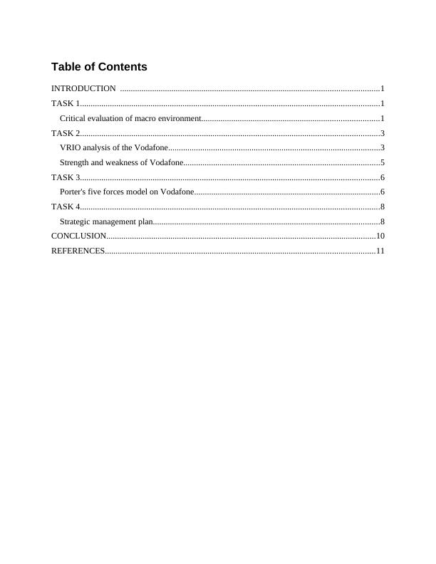 Business Strategy Assignment pdf | Vodafone_2