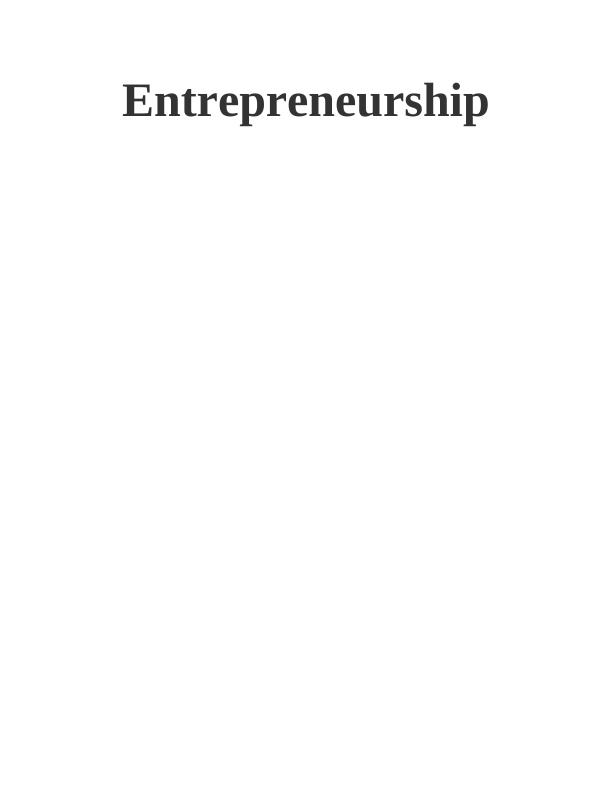 Interruption INTRODUCTION 1 P1. Types of entrepreneurial venture_1