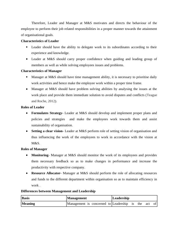 Operations Management Assignment | Marks & Spencer_4
